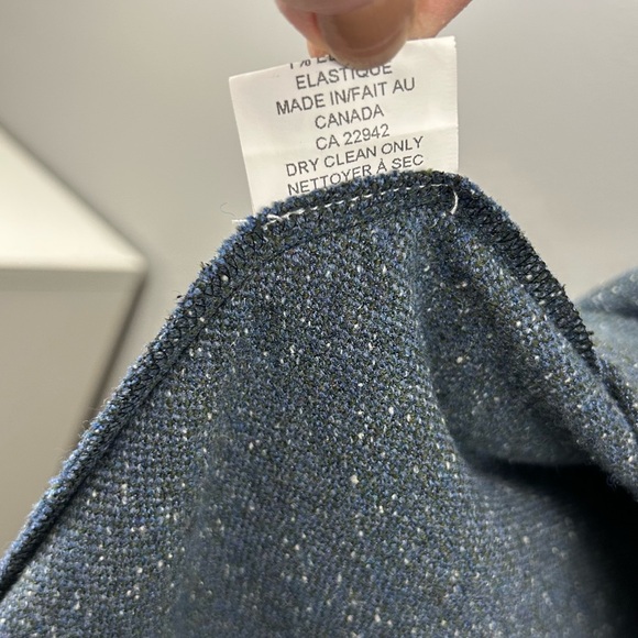 Blu’s Centre Front Slit Maxi Skirt Pockets Wool Silk Blend Size 14 - Picture 10 of 12